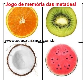 ATIVIDADE 9 PARA INCLUSÃO : JOGO QUEBRA-CABEÇA DAS FRUTAS