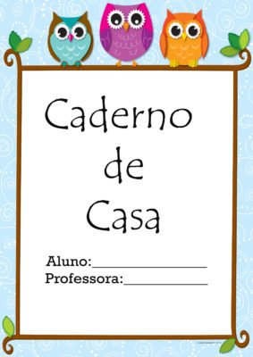 9 modelos de capas para cadernos COLORIDAS para imprimir - Educa Criança